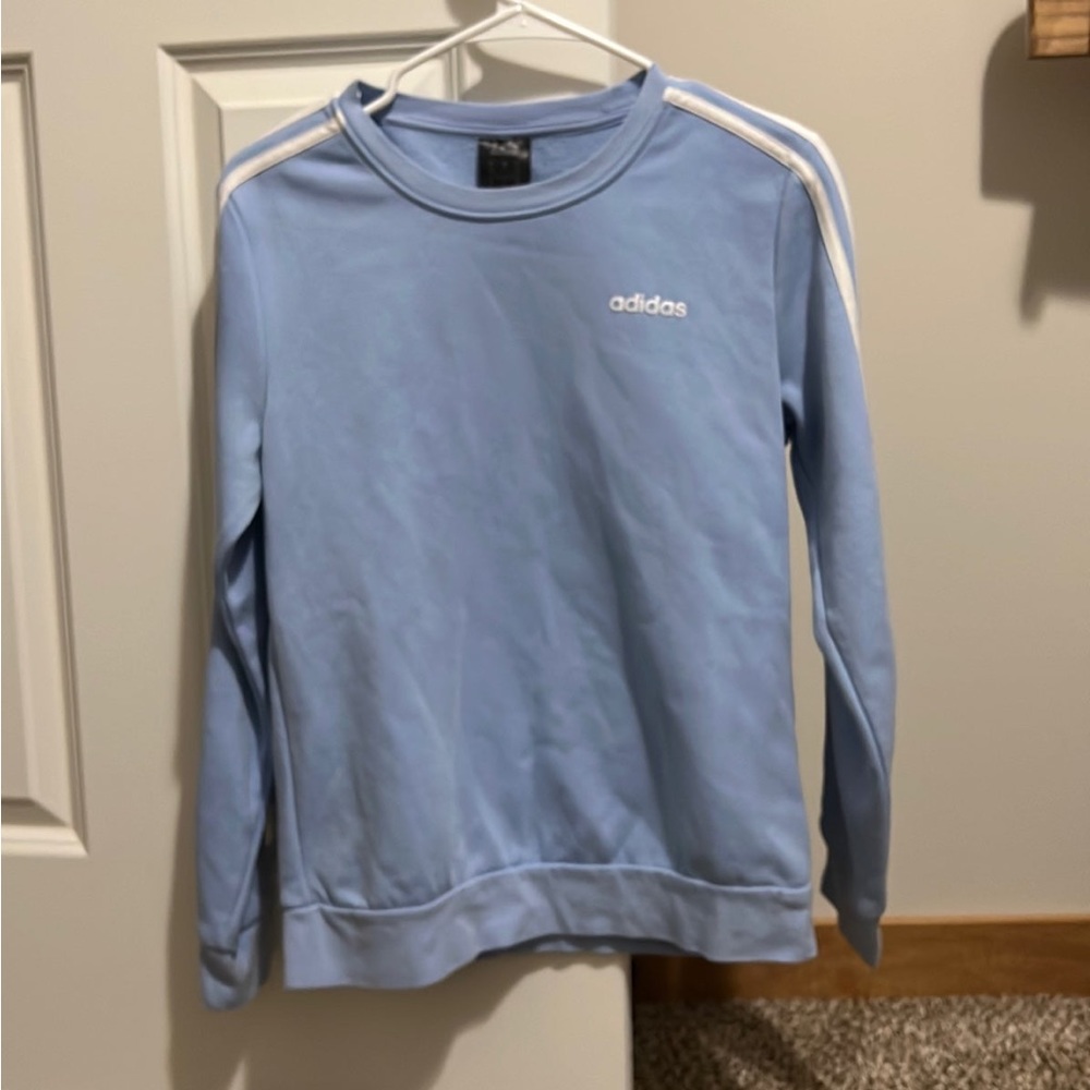 Adidas Light Blue Crewneck Sweatshirt - Women's Size M